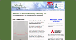 Desktop Screenshot of mainelyplumbing.com
